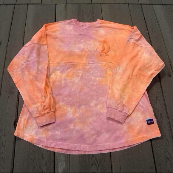 Disney Tops - Disneyland Spirit Jersey – Tie-Dye Lightweight Pink Orange Size Medium
